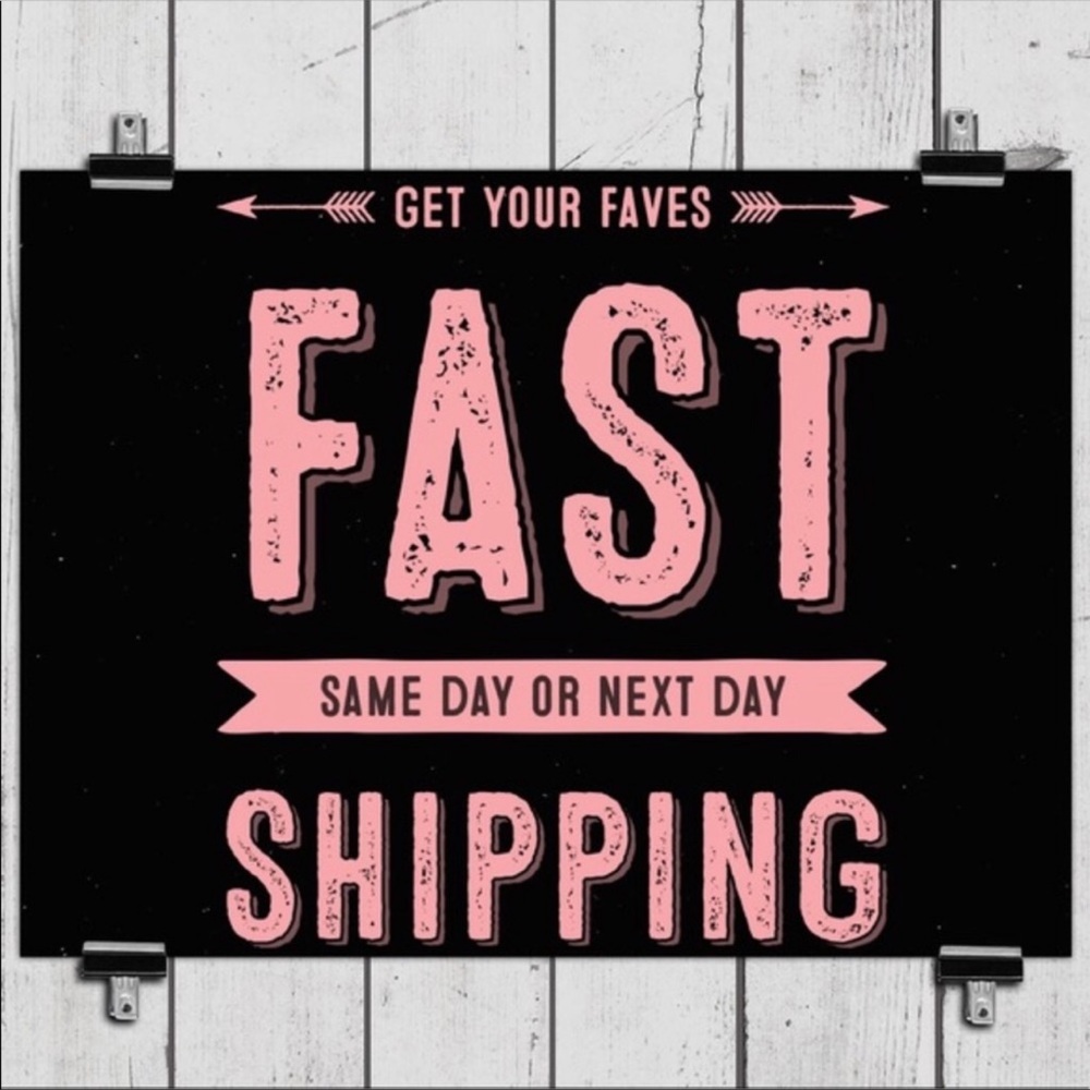 Same day or next day shipping